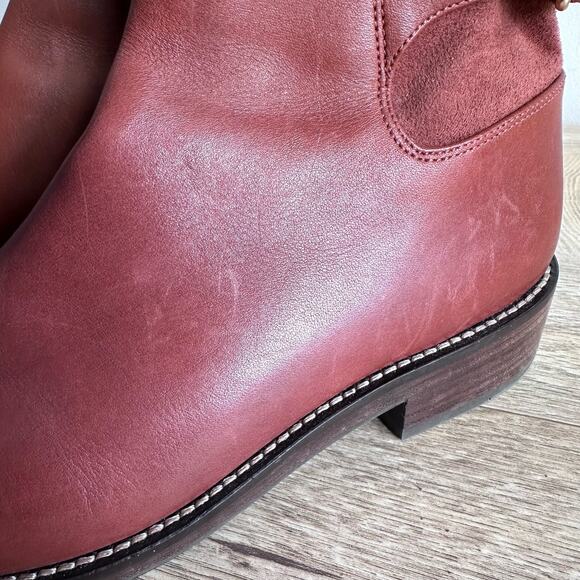 Cole Haan Parker Grand OS Knee High Boot Cherry Mahogany 7 - Picture 3 of 12